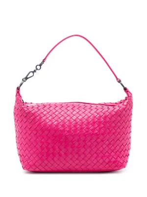 BOTTEGA VENETA ホーボー ミディアム イントレチャート ピンク Bottega Veneta Pre-Owned 2000-2007 ミディアム ナッパ イントレ