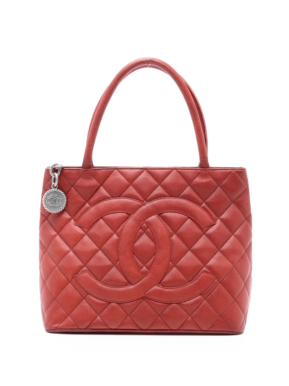 CHANEL Pre-Owned 2008-2009 Caviar Medallion tote bag - Red