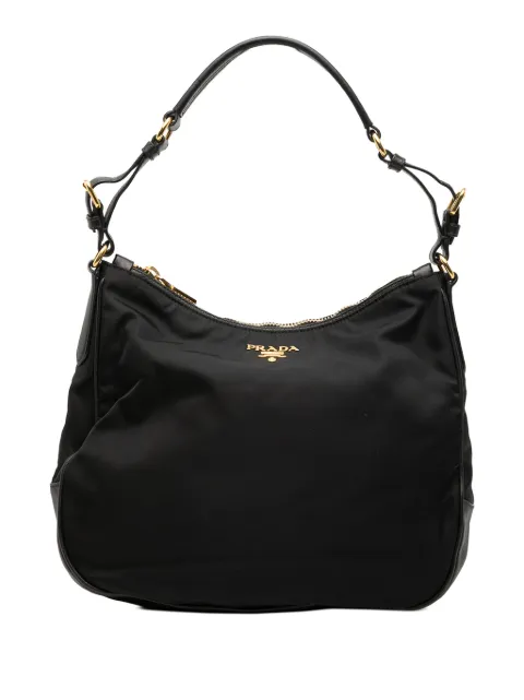Prada Pre-Owned 2010-2026 Saffiano Trimmed Tessuto shoulder bag