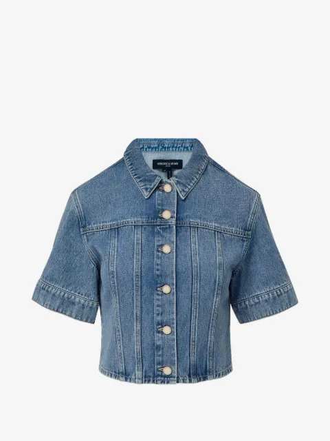 Veronica Beard Malcom short-sleeve denim jacket