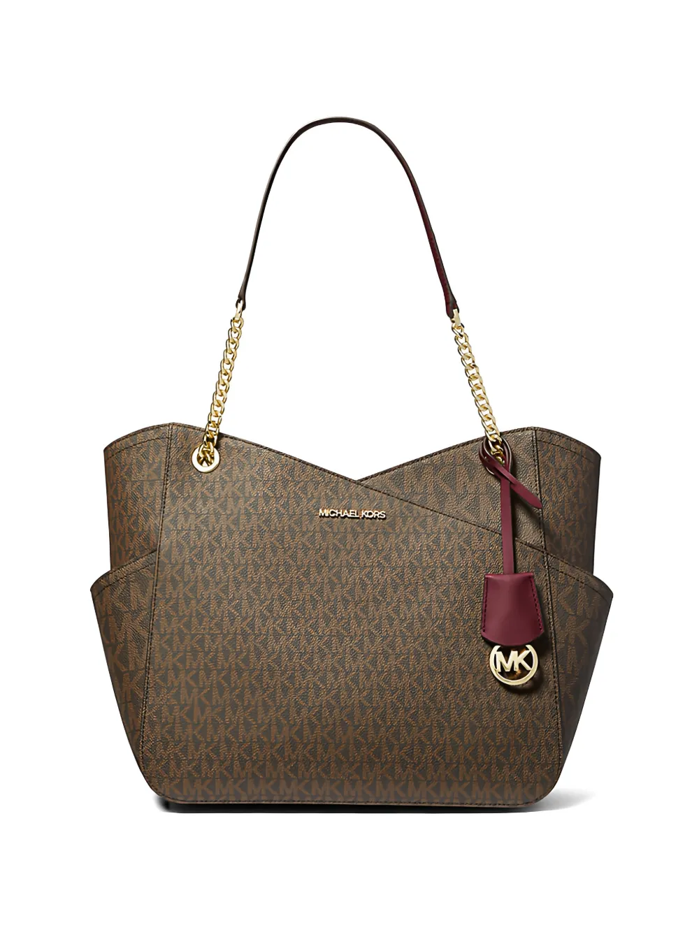 Michael Kors Jet Set monogram tote bag - Marrone