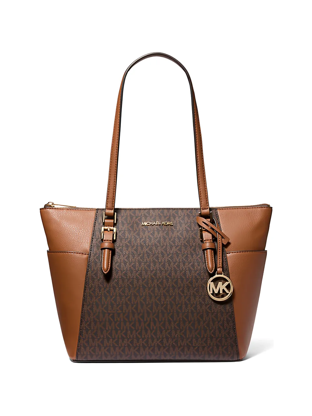 Michael Kors large Charlotte monogram-print tote bag - Marrone