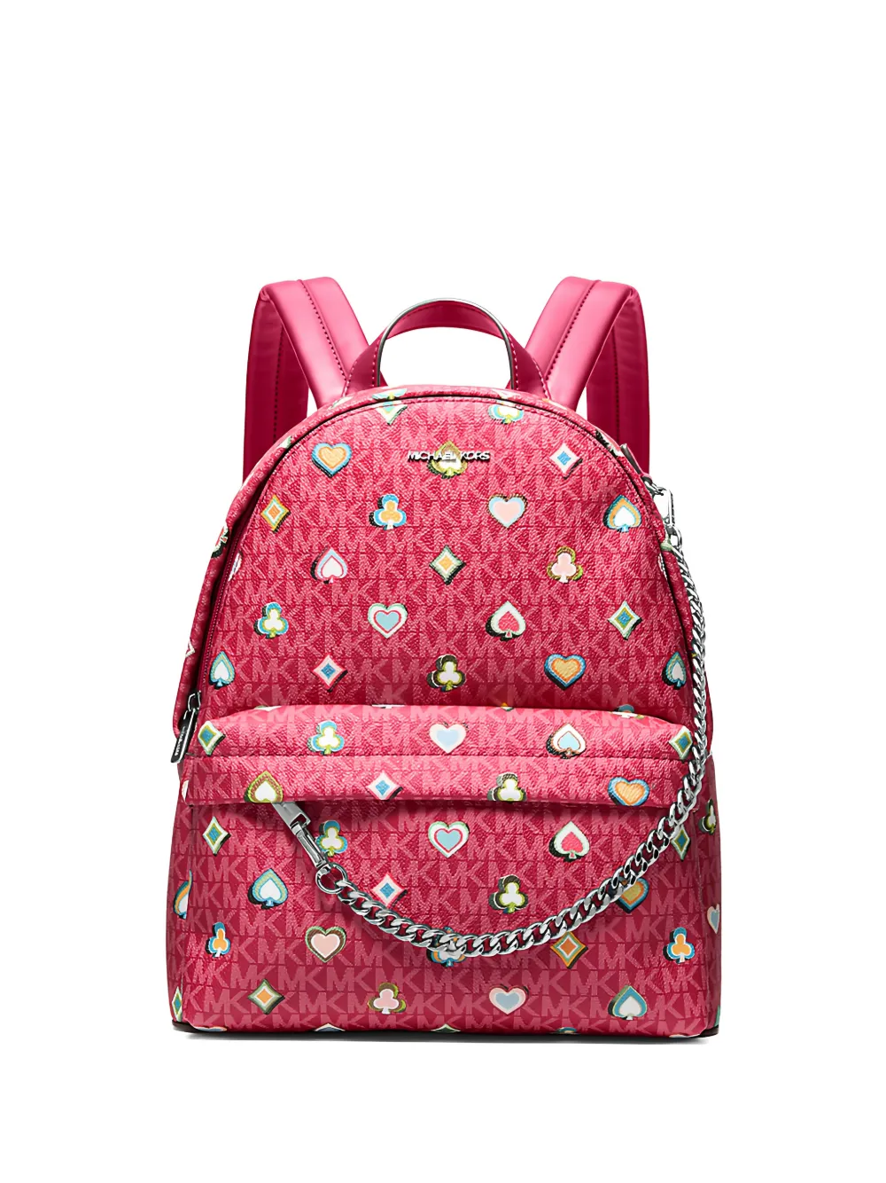Michael Kors Slater monogram-print backpack - Rosa