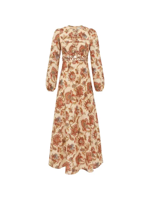 ZIMMERMANN Aster floral-print midi dress