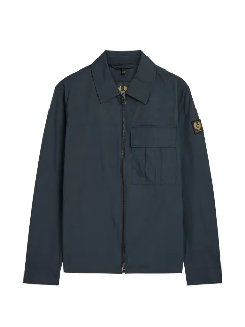 Belstaff logo-patch shirt jacket