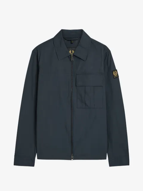 Belstaff logo-patch shirt jacket