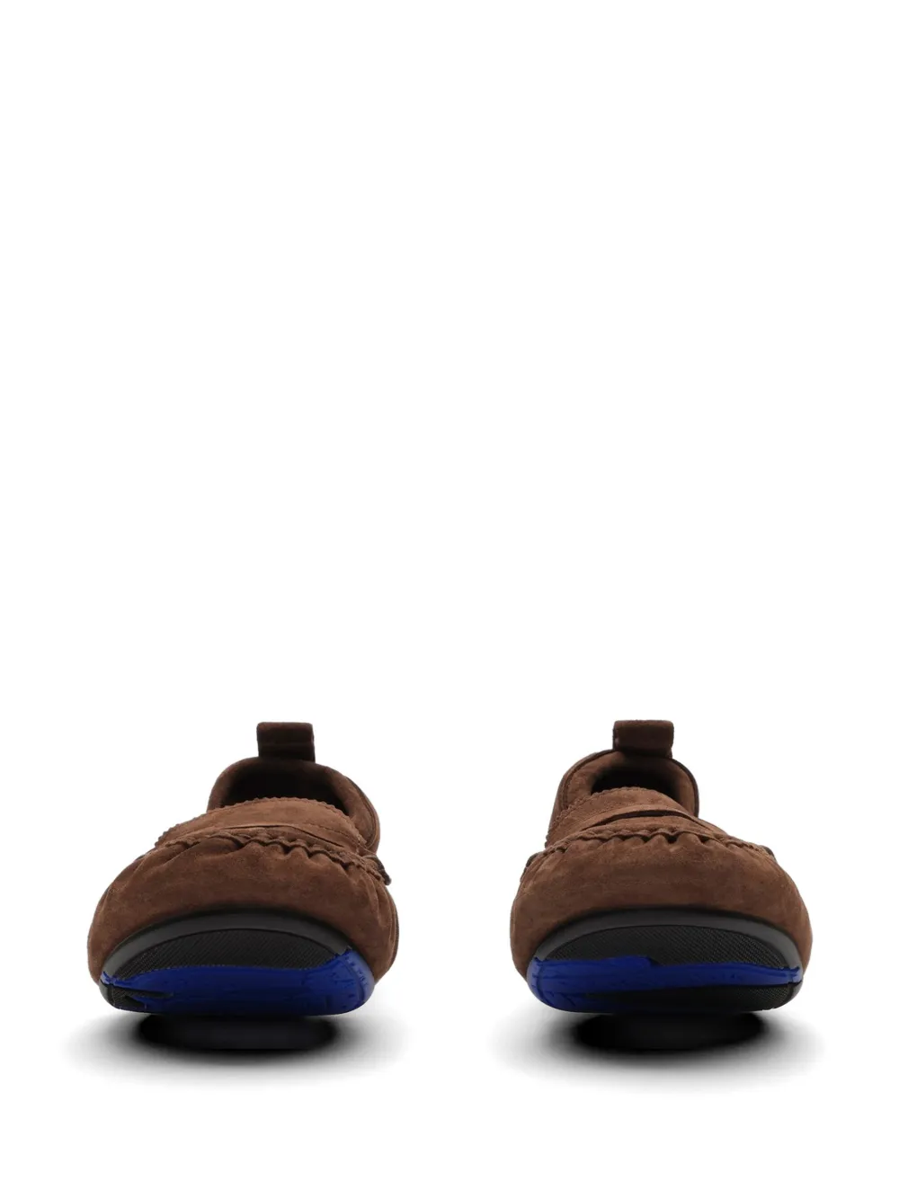 Burberry Loafers met logoplakkaat Bruin