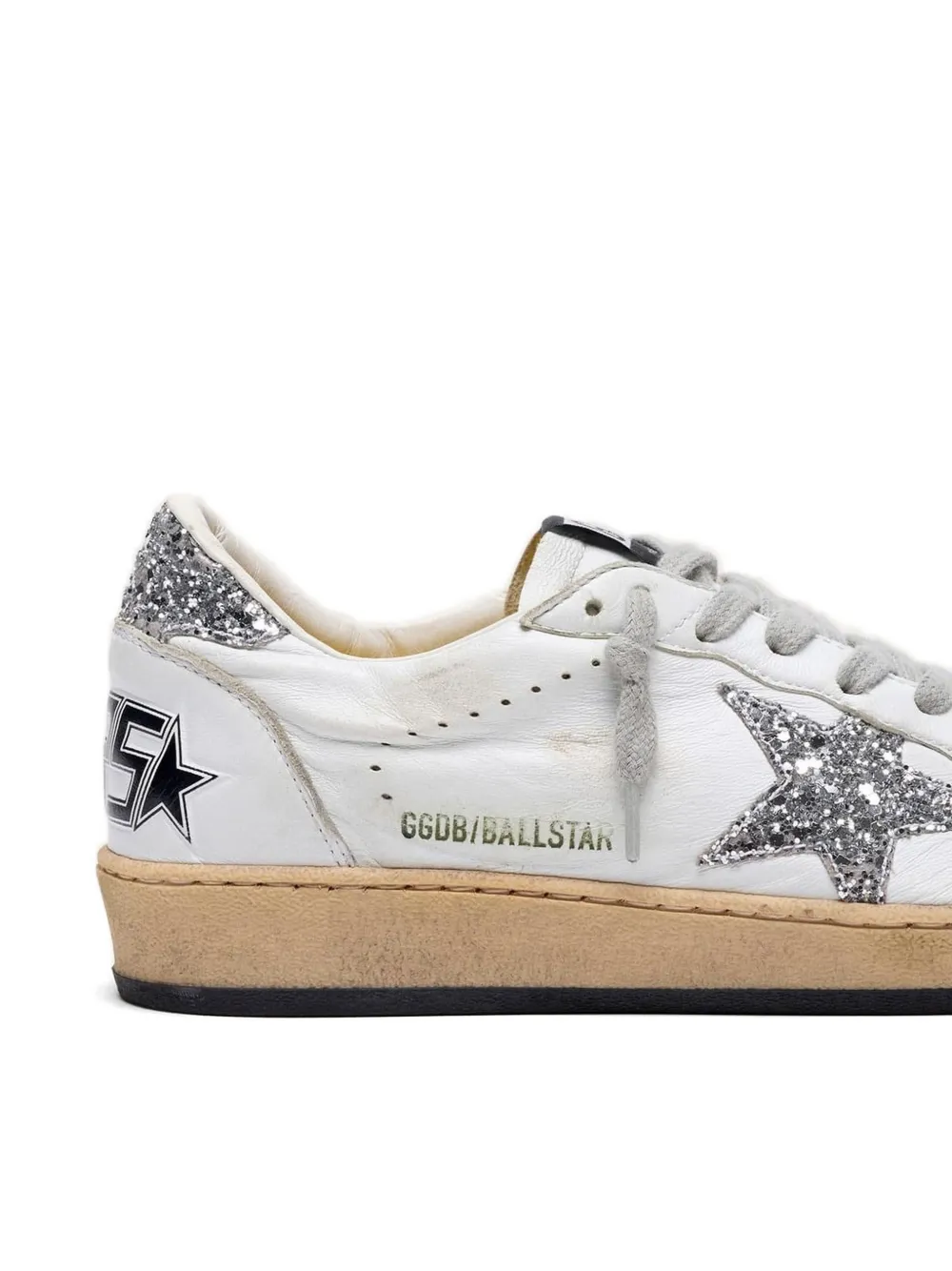 Golden Goose Ball Star glitter-embellished sneakers Wit