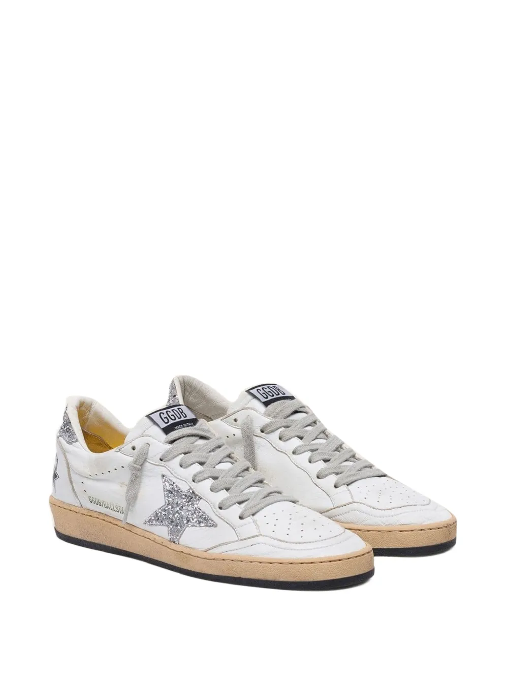 Golden Goose Ball Star glitter-embellished sneakers Wit