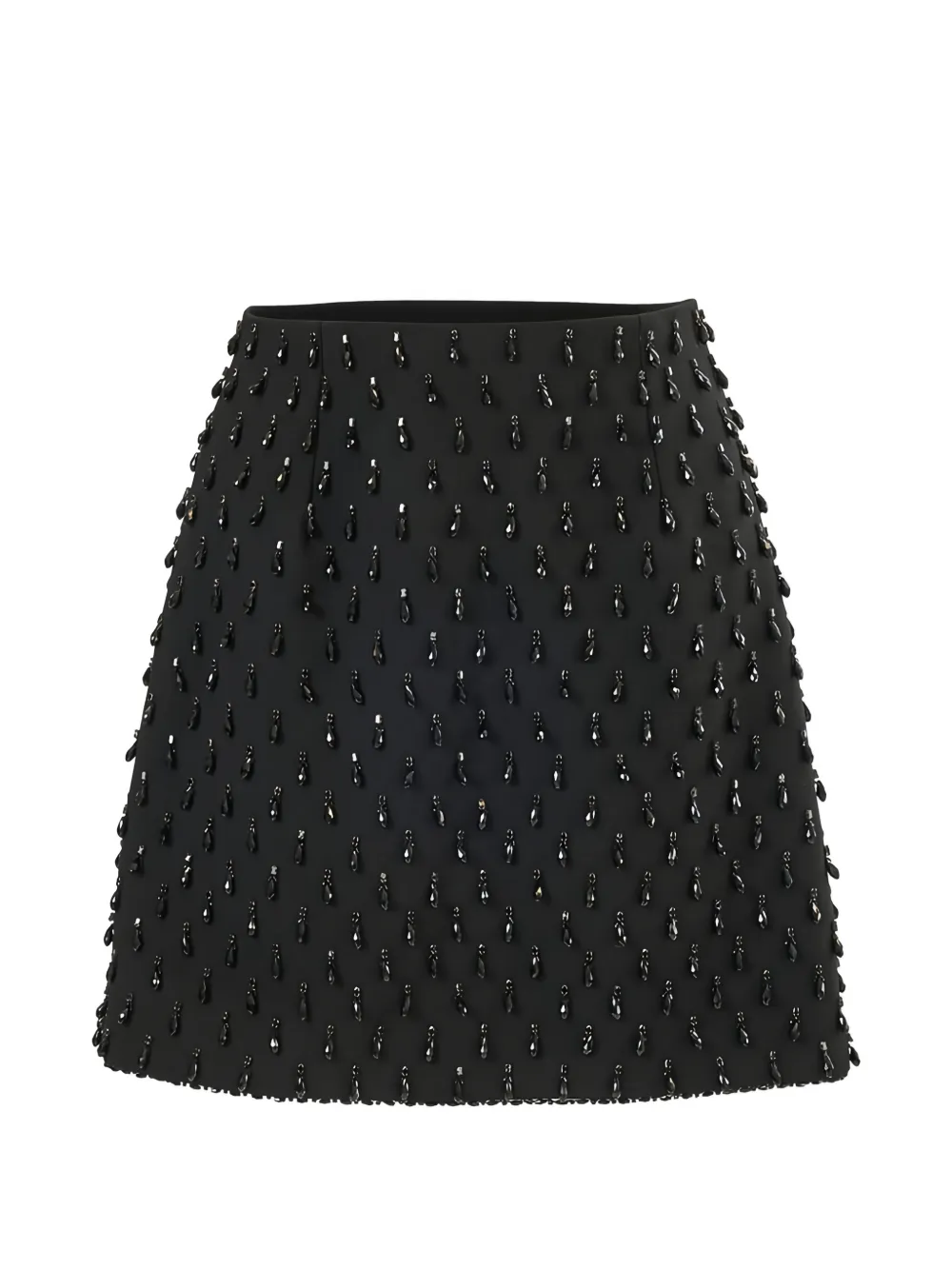 Carolina Herrera bead-embellished A-line skirt - Schwarz