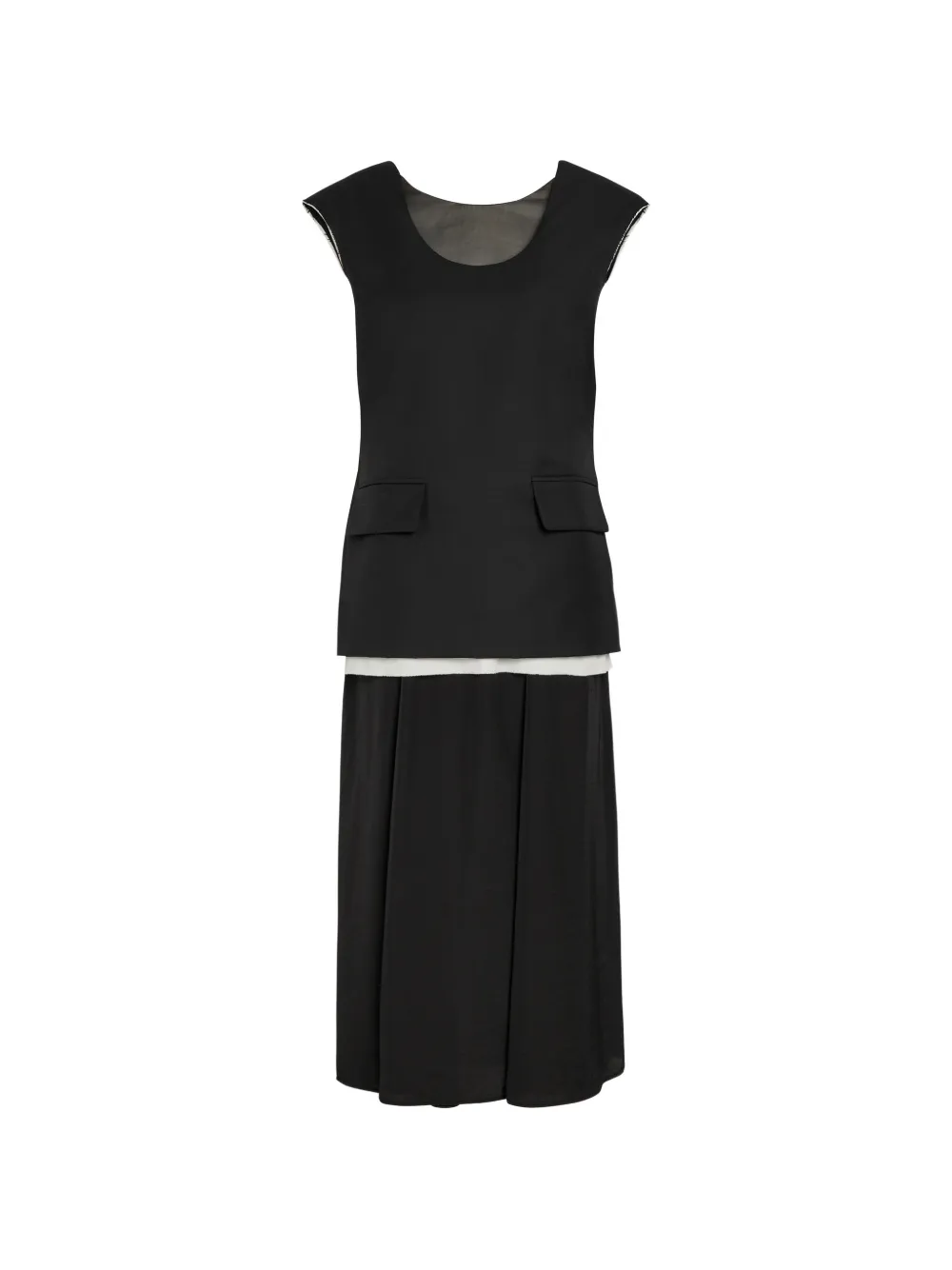 VORANIDA flap-pocket midi dress - Nero
