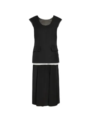 Black Comme Des Garçons ノースリーブ ドレス | ブラック | FARFETCH JP