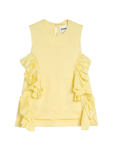 Jil Sander ruffled sleeveless top