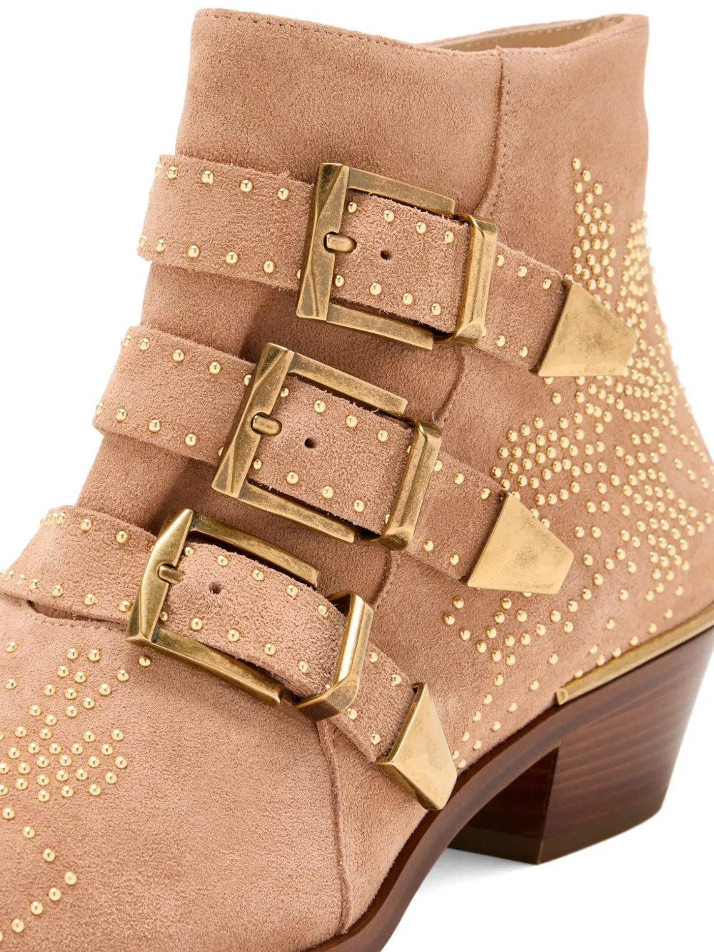 Chloé Susan laarzen met gesp en studs Beige