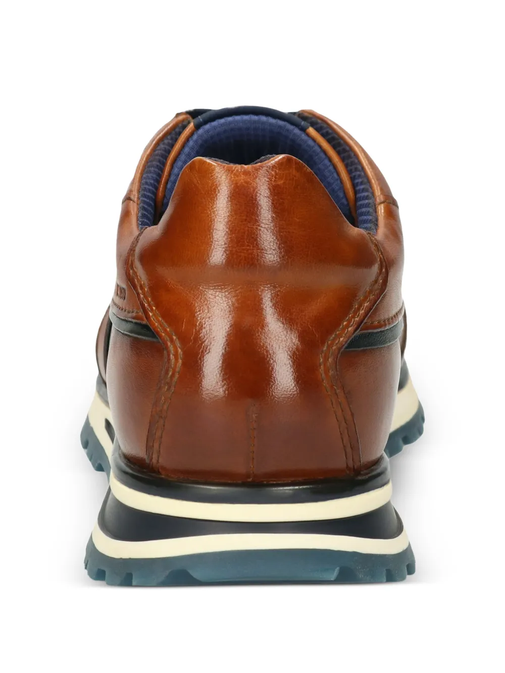 Bugatti Leren sneakers met vlakken Bruin