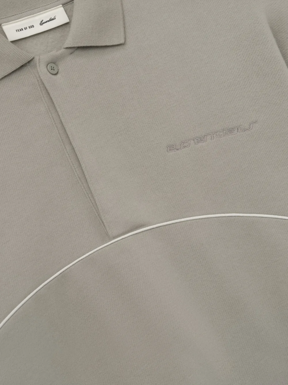 FEAR OF GOD ESSENTIALS Active Trace trui met logoprint afwerking Grijs