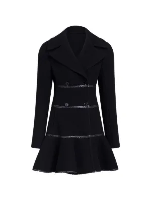 valentino garavani ウールモヘアコート　ブラック　レディース Valentino Garavani Wool Coat | ブラック | FARFETCH JP