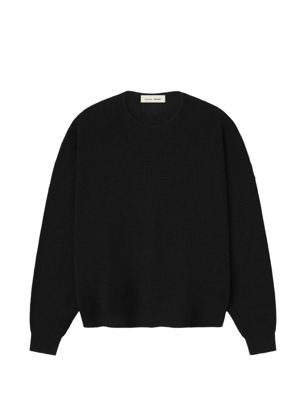 FEAR OF GOD ESSENTIALS waffle-knit sweater - Schwarz