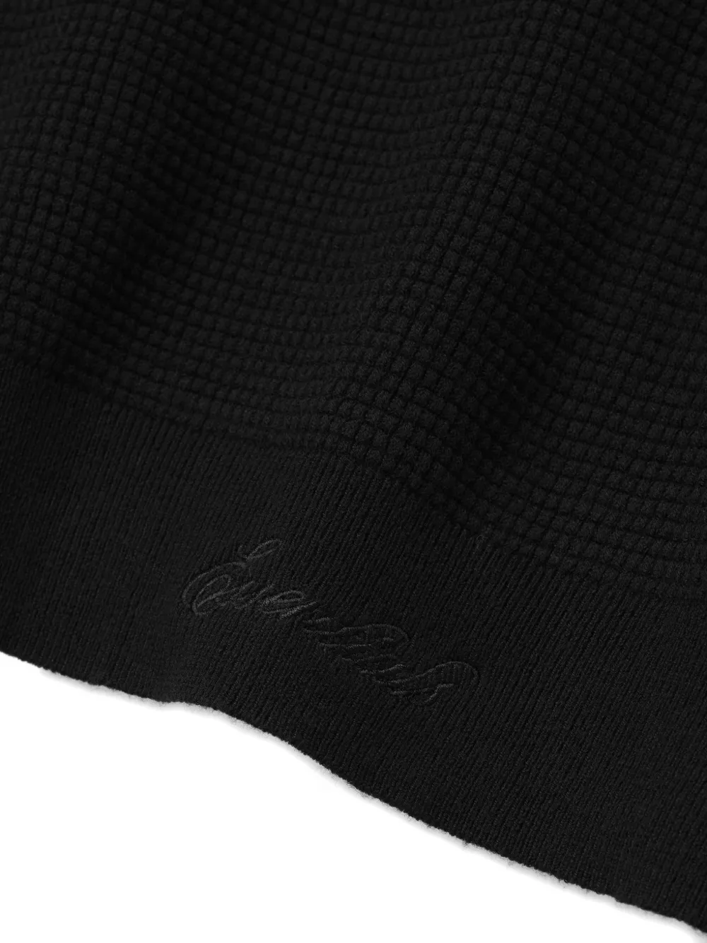 FEAR OF GOD ESSENTIALS Signature 90s wafelgebreide trui Zwart