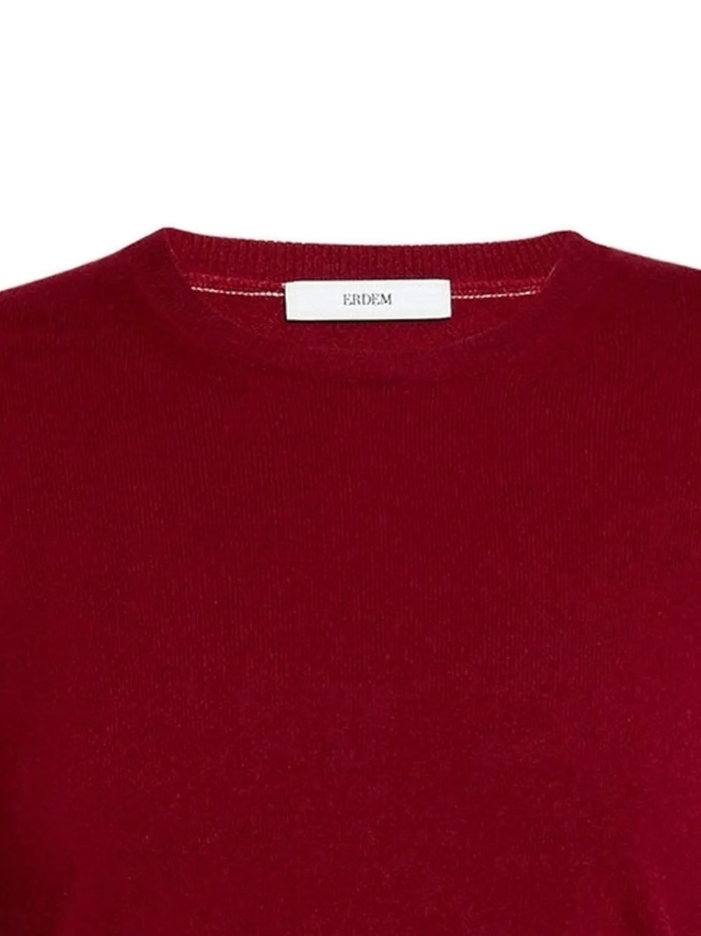 ERDEM Sweater met borduurwerk en ronde hals Rood