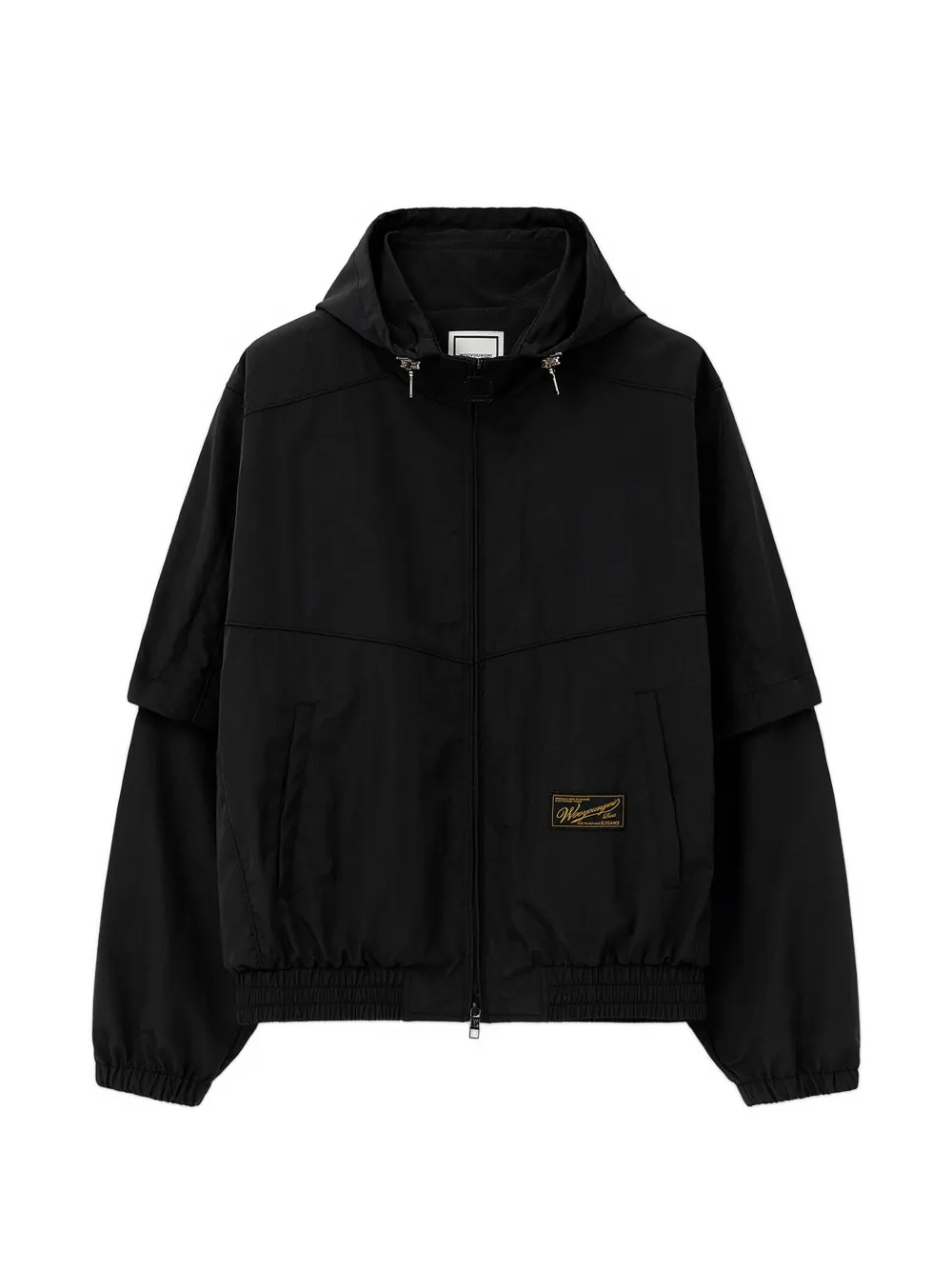 Wooyoungmi layered-sleeve hooded jacket - Nero