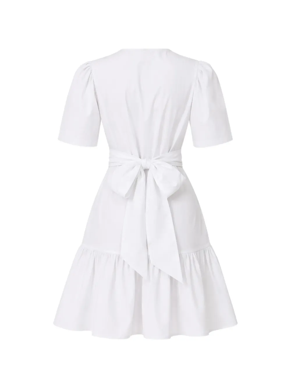 TWINSET Gelaagde mini-jurk met ceintuur Wit