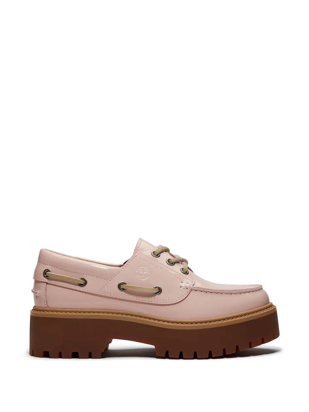 Timberland Stone Street patent leather boat loafers - Rosa