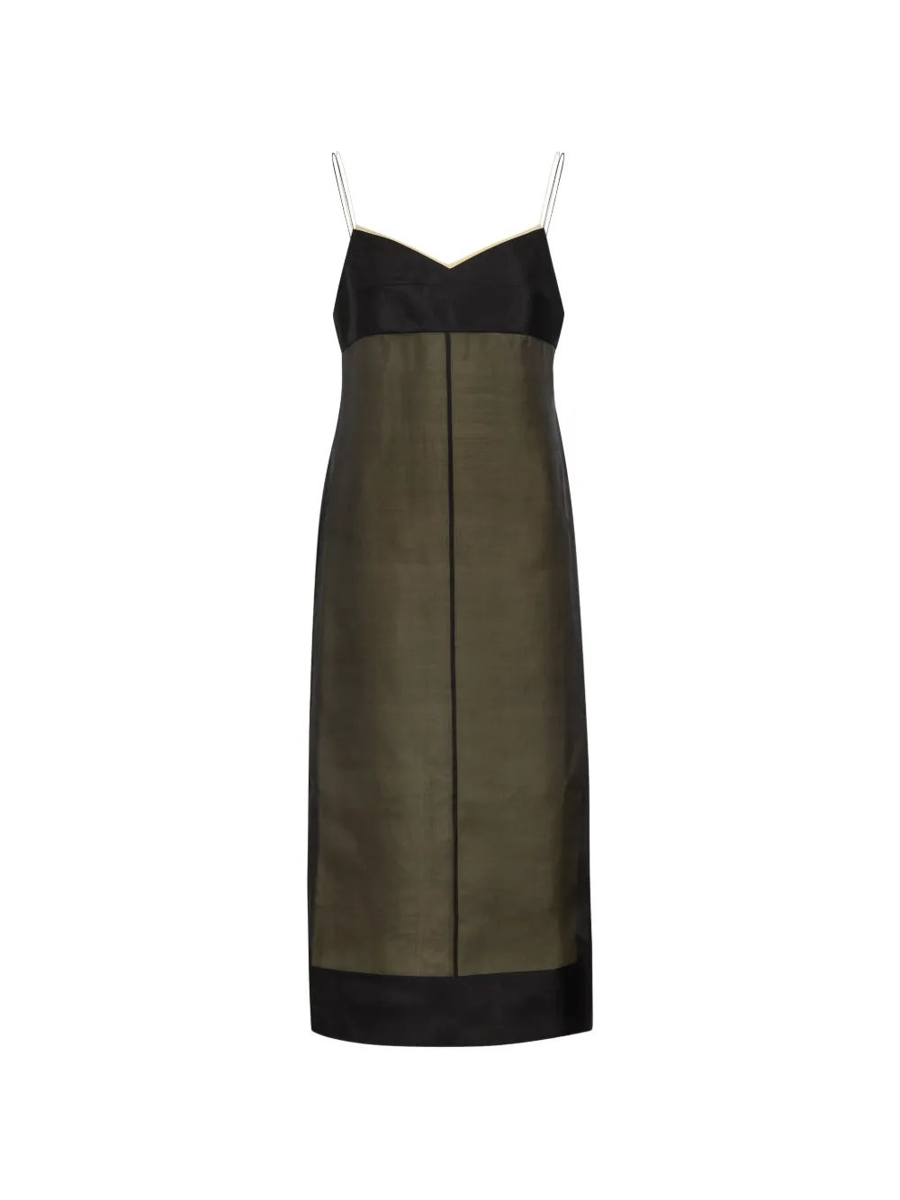 VORANIDA Abigail silk dress - Verde