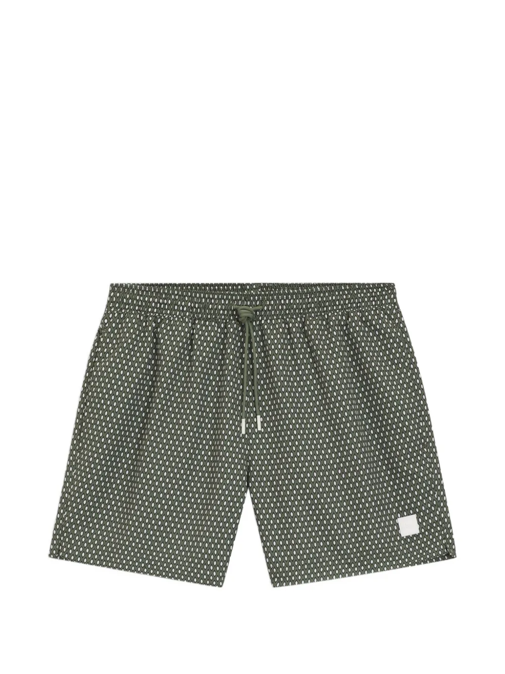 BOSS micro-print swim shorts - Grün