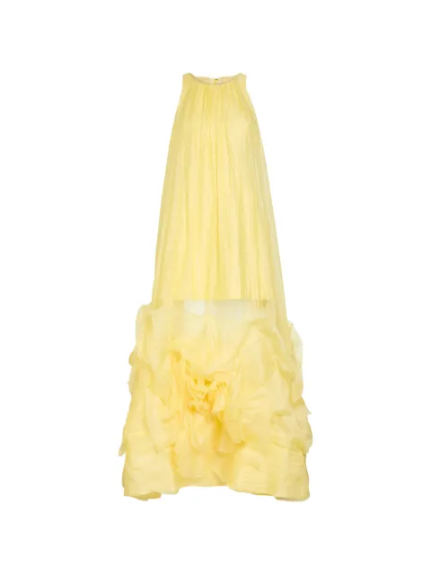 Aje Ecliptica crinkled-ruffled maxi dress