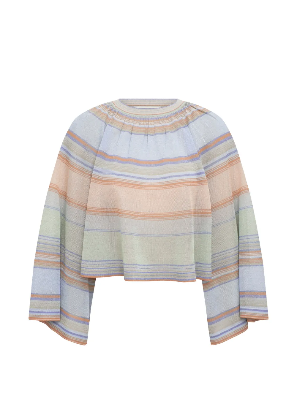 ZIMMERMANN Indra bell-sleeved top - Blau