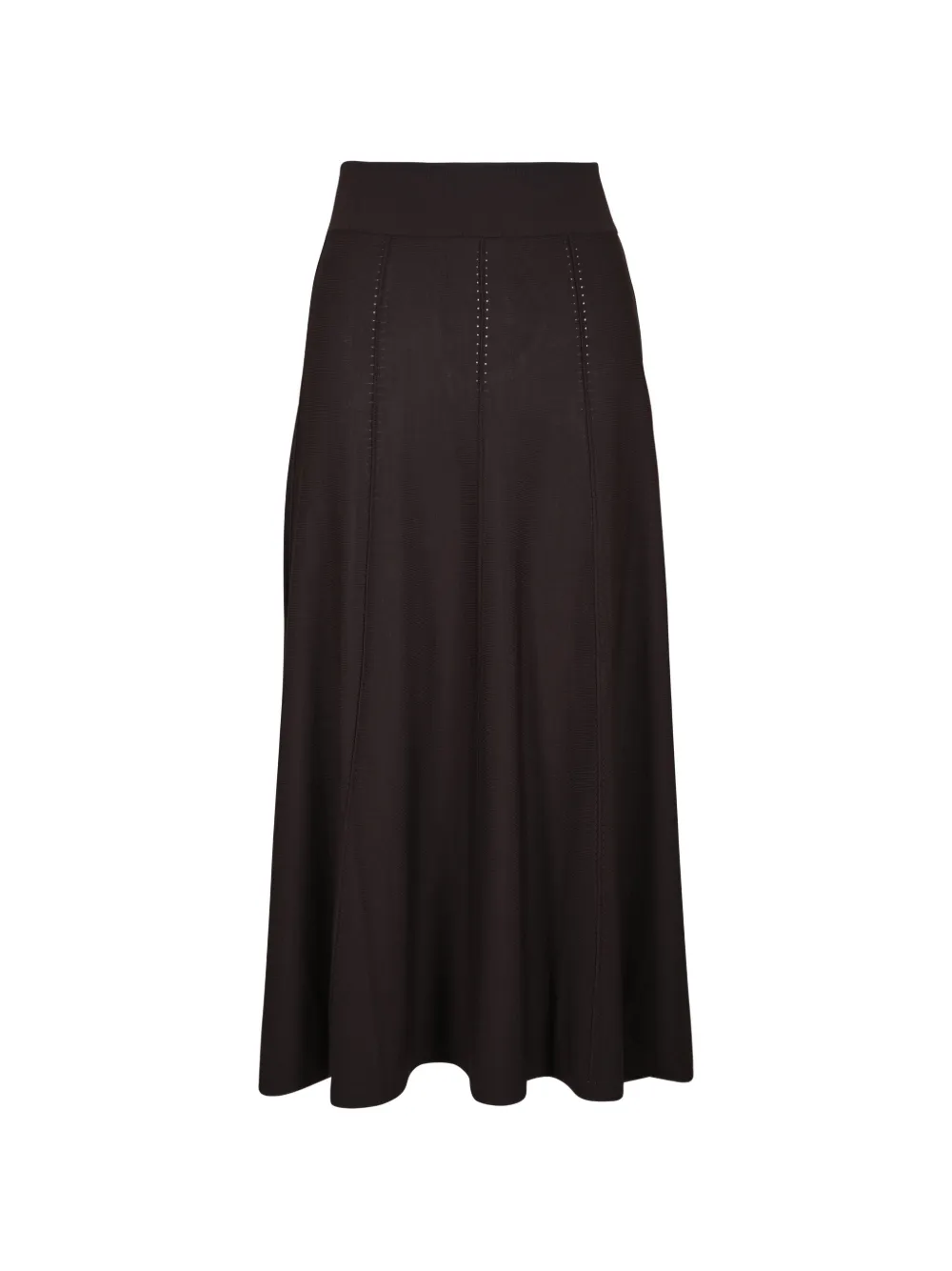 TWP perforated panelled maxi skirt - Braun