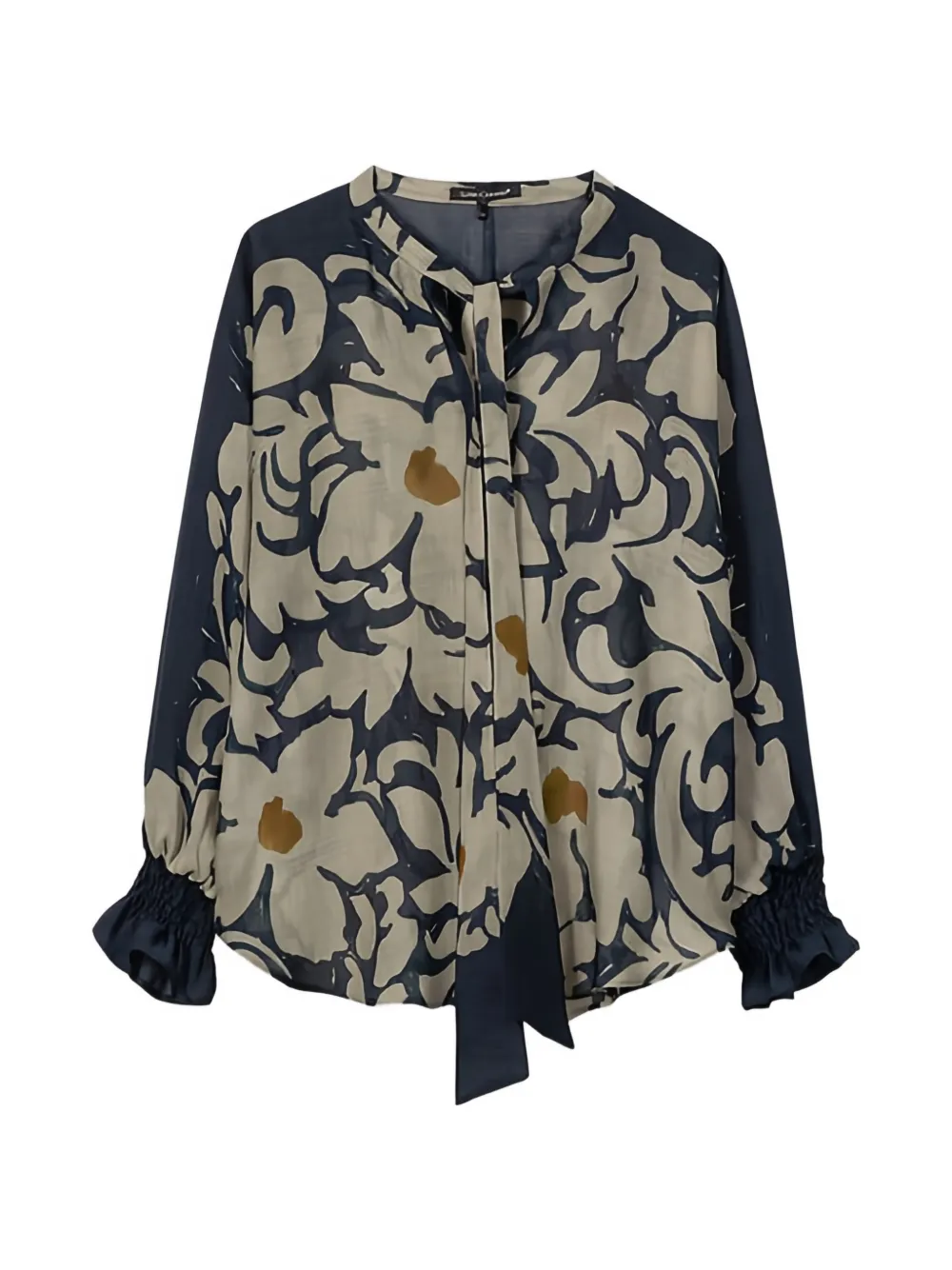 Luisa Cerano floral-print blouse - Blu