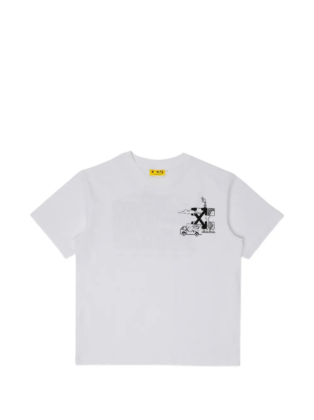 Off-White Kids graphic-print t-shirt - Bianco
