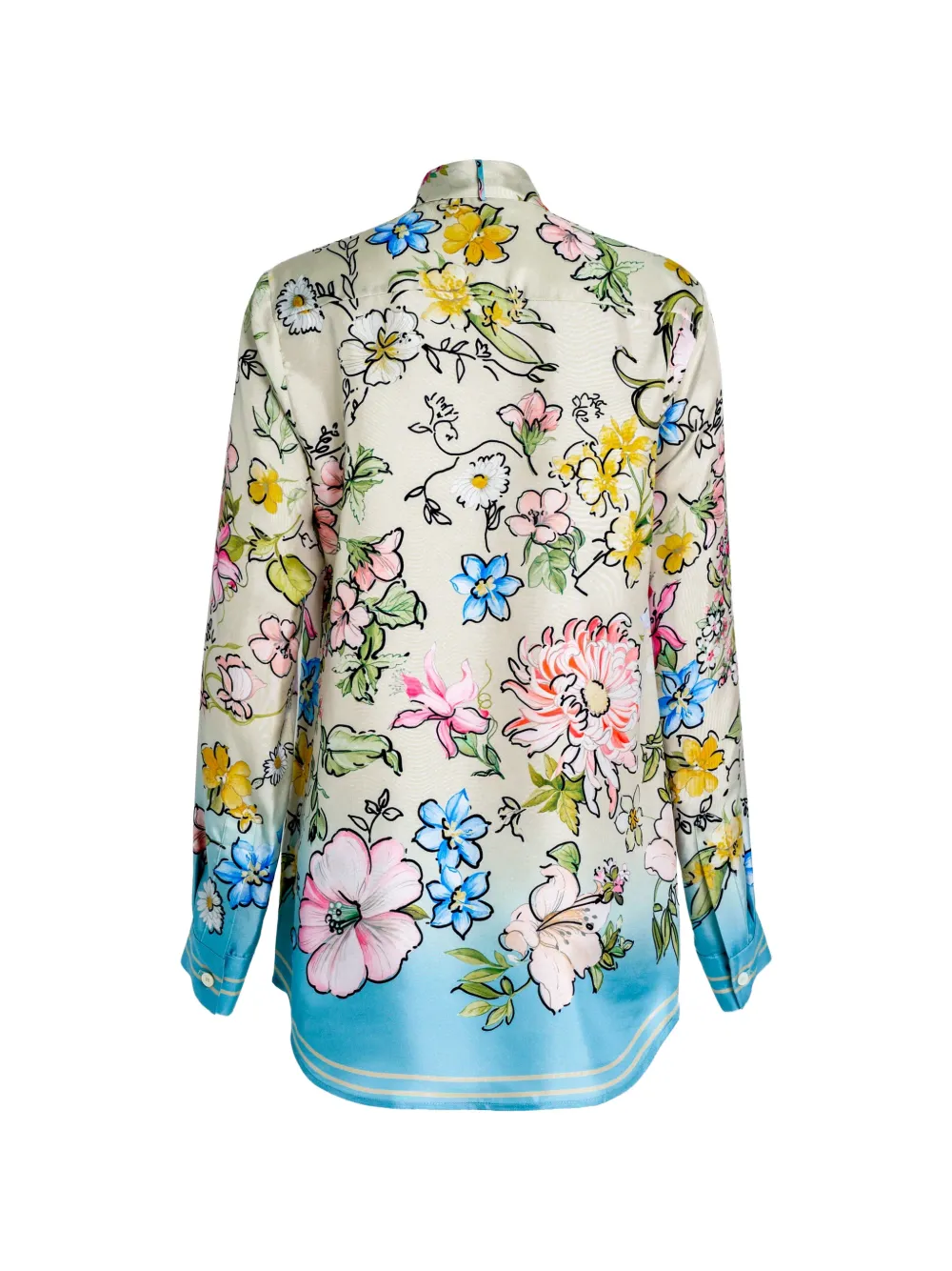Elie Saab Blouse met bloemenprint Beige