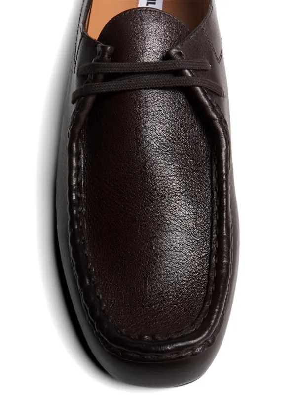 Jil Sander Hood lace-up Loafers | Brown | FARFETCH