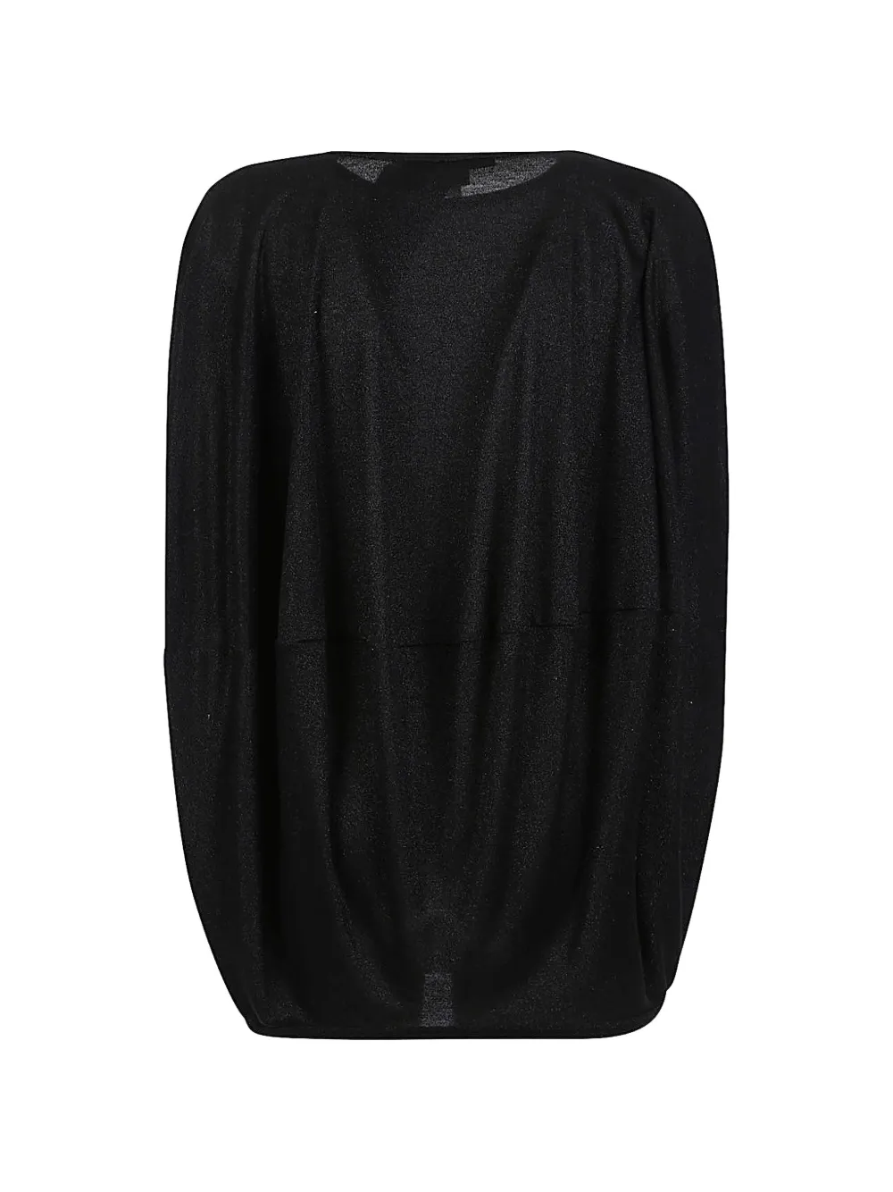 Junya Watanabe Metallic top met patchwork Zwart