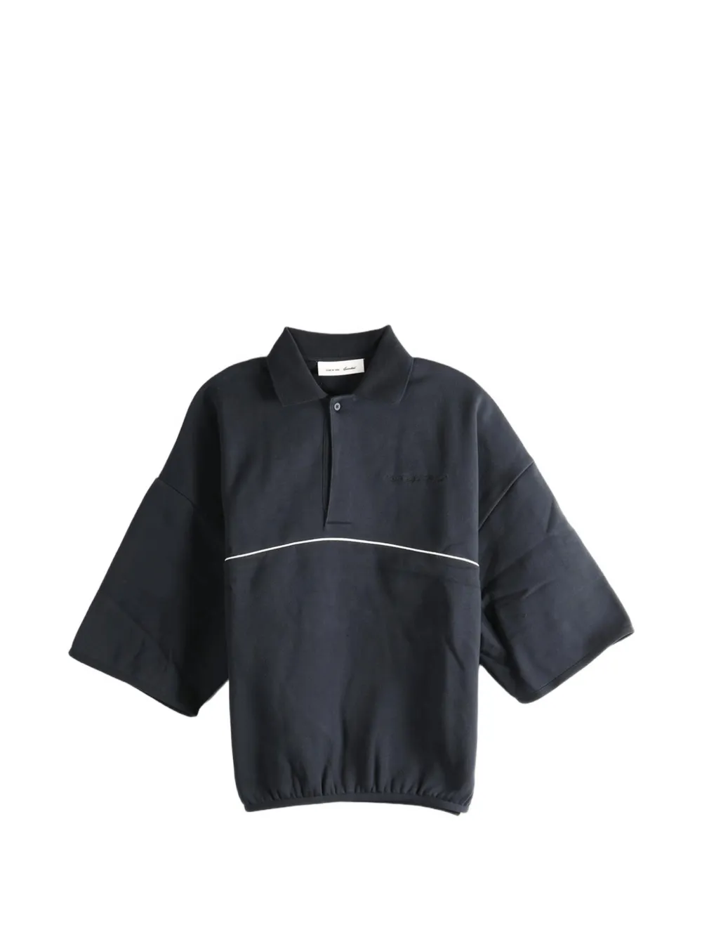 FEAR OF GOD ESSENTIALS Essentials Paspeliertes Sweatshirt im Polo-Style - Schwarz
