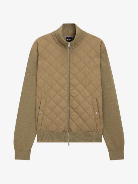 BOSS veste matelassée à fermeture zippée