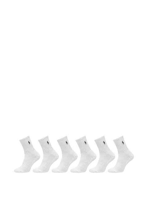 POLO RALPH LAUREN KIDS Pony embroidered ribbed socks