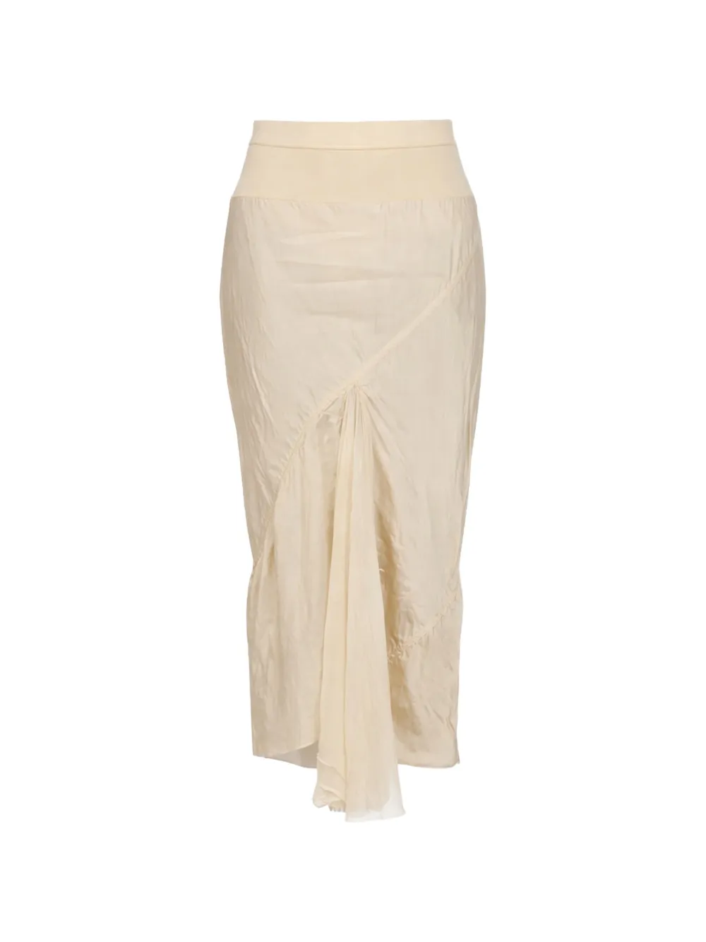 Rick Owens a-line bias-cut midi skirt - Toni neutri