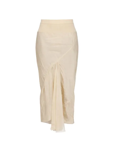 Rick Owens a-line bias-cut midi skirt