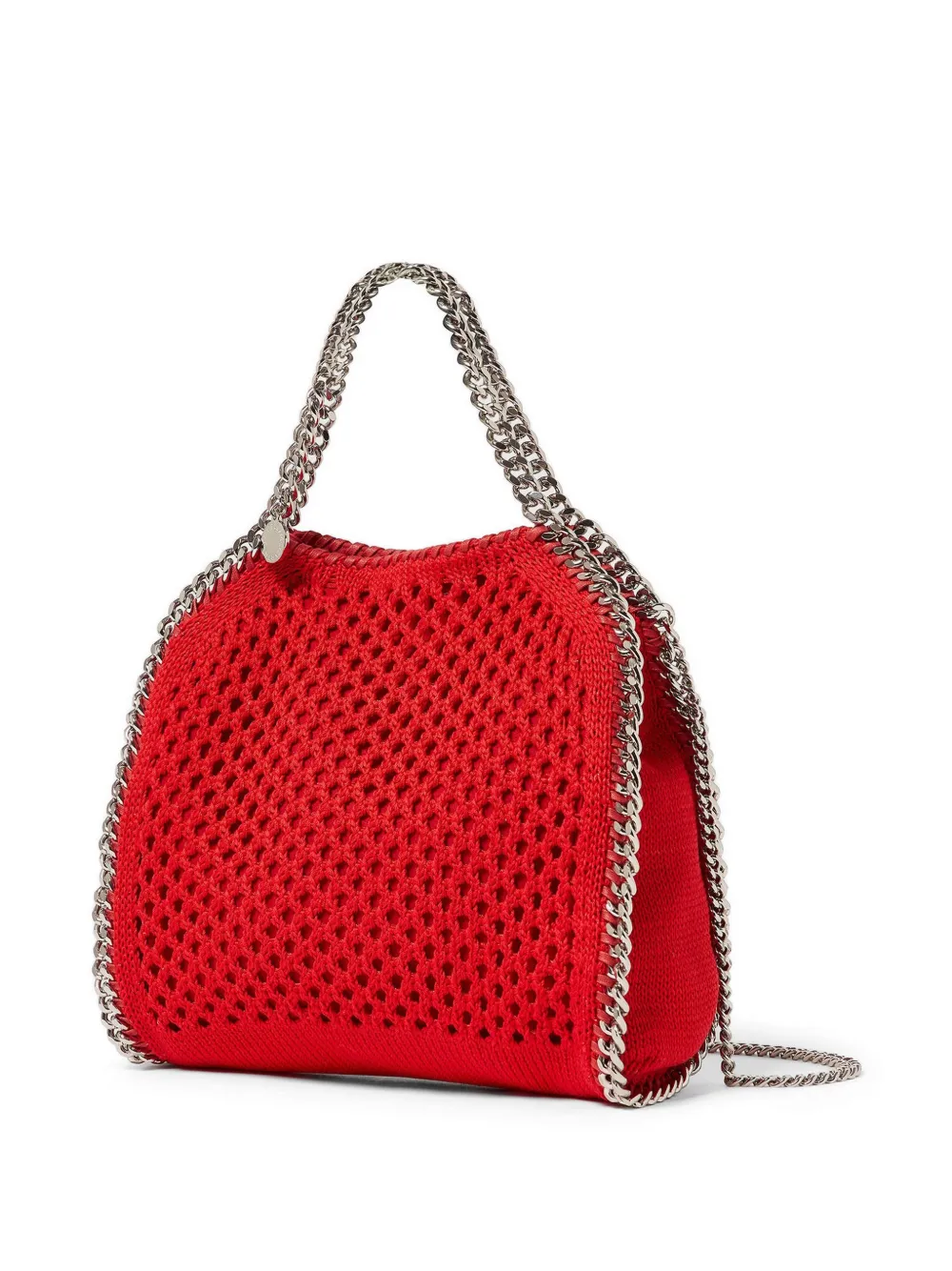 Stella McCartney Falabella kleine mesh schoudertas Rood
