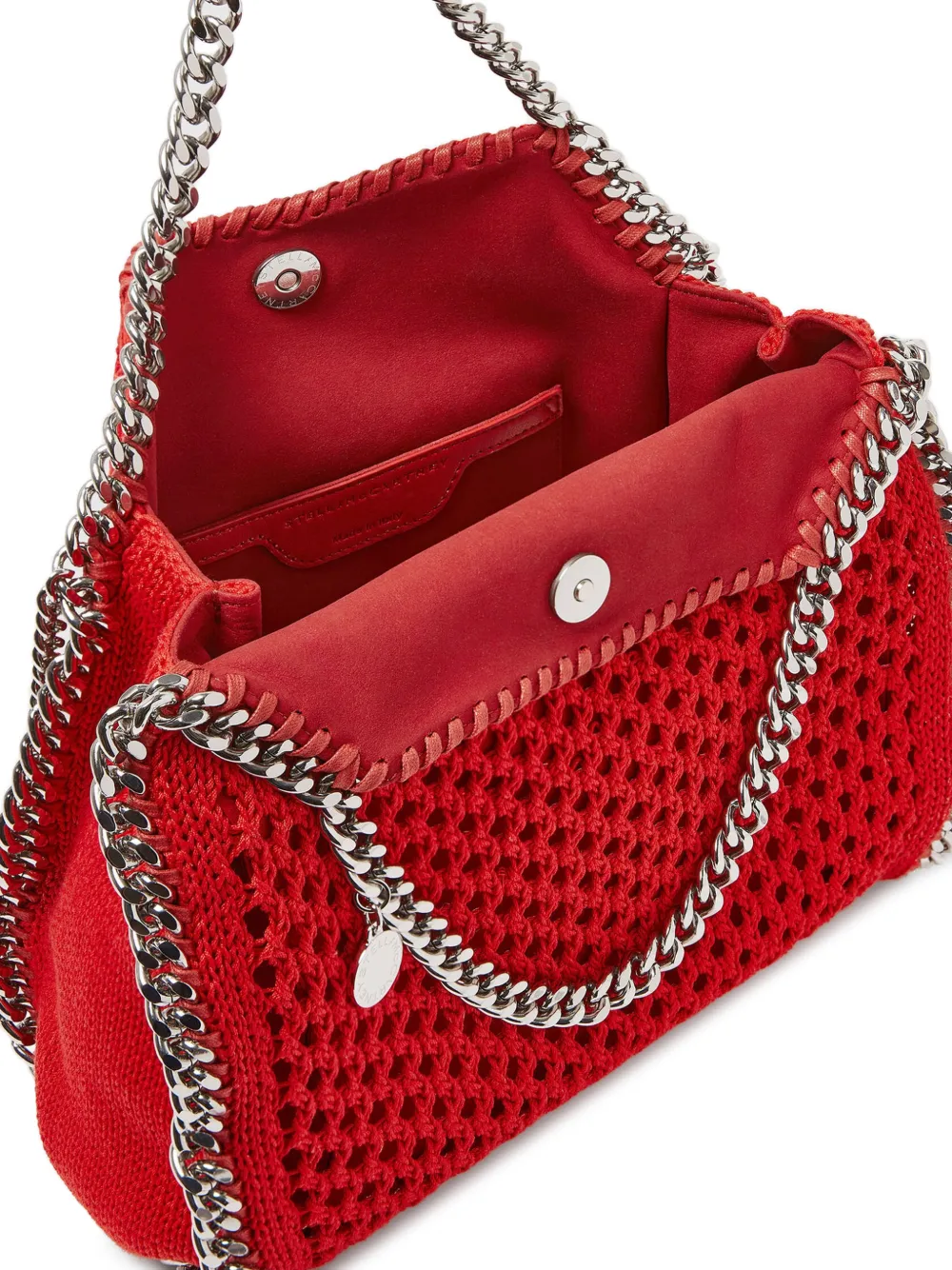 Stella McCartney Falabella kleine mesh schoudertas Rood