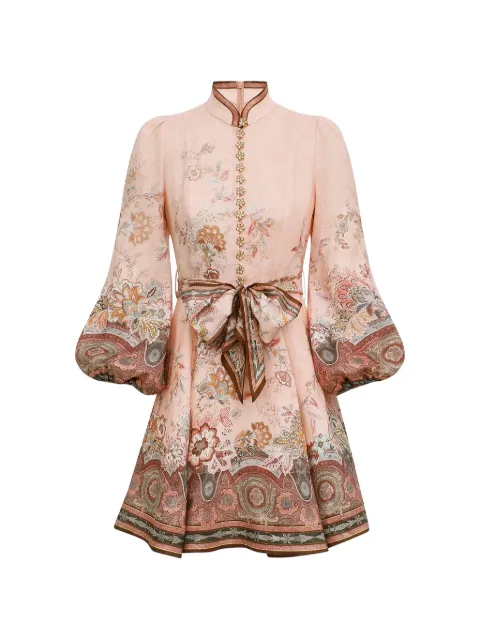 ZIMMERMANN floral-print puff-sleeve dress