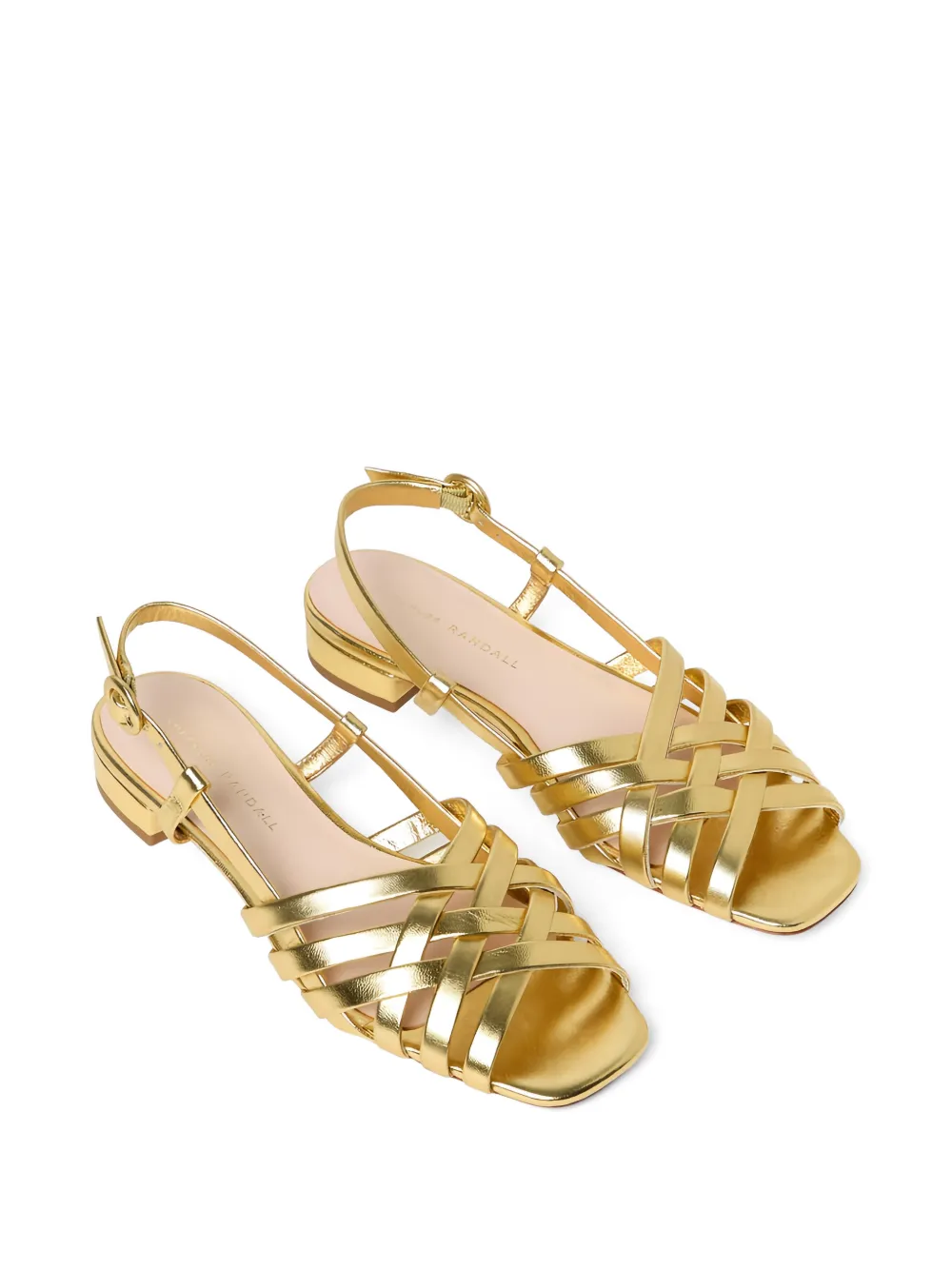 Loeffler Randall Devon Gold Slingback sandals Goud