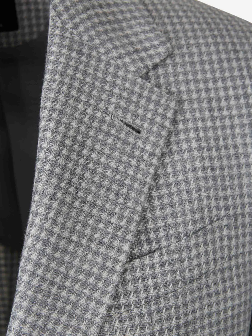 Zegna Jack met pied-de-poule print Grijs