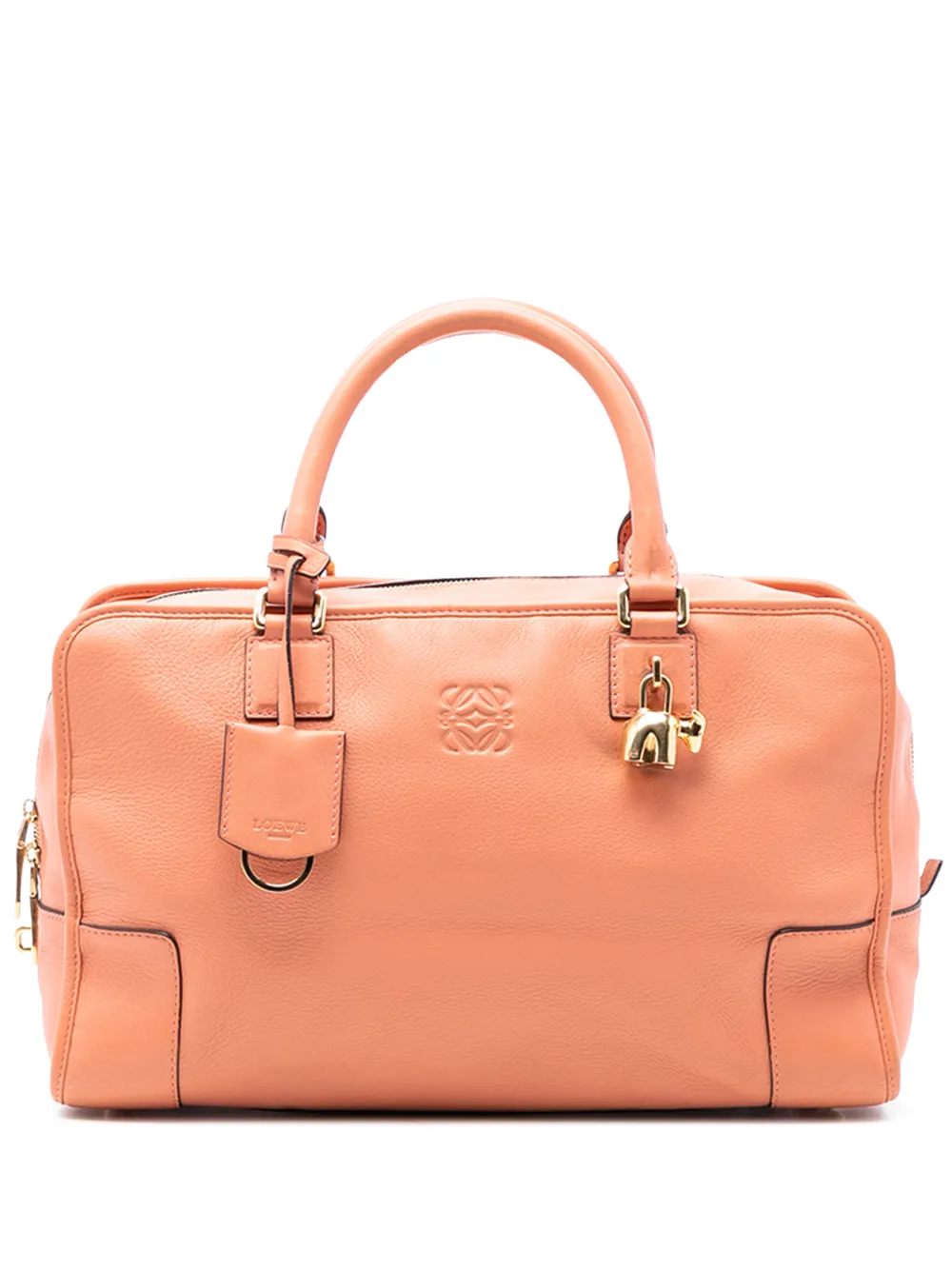 Loewe Pre-Owned 2013 Limited Edition Leather Bull Charm Amazona 36 handbag - Arancione