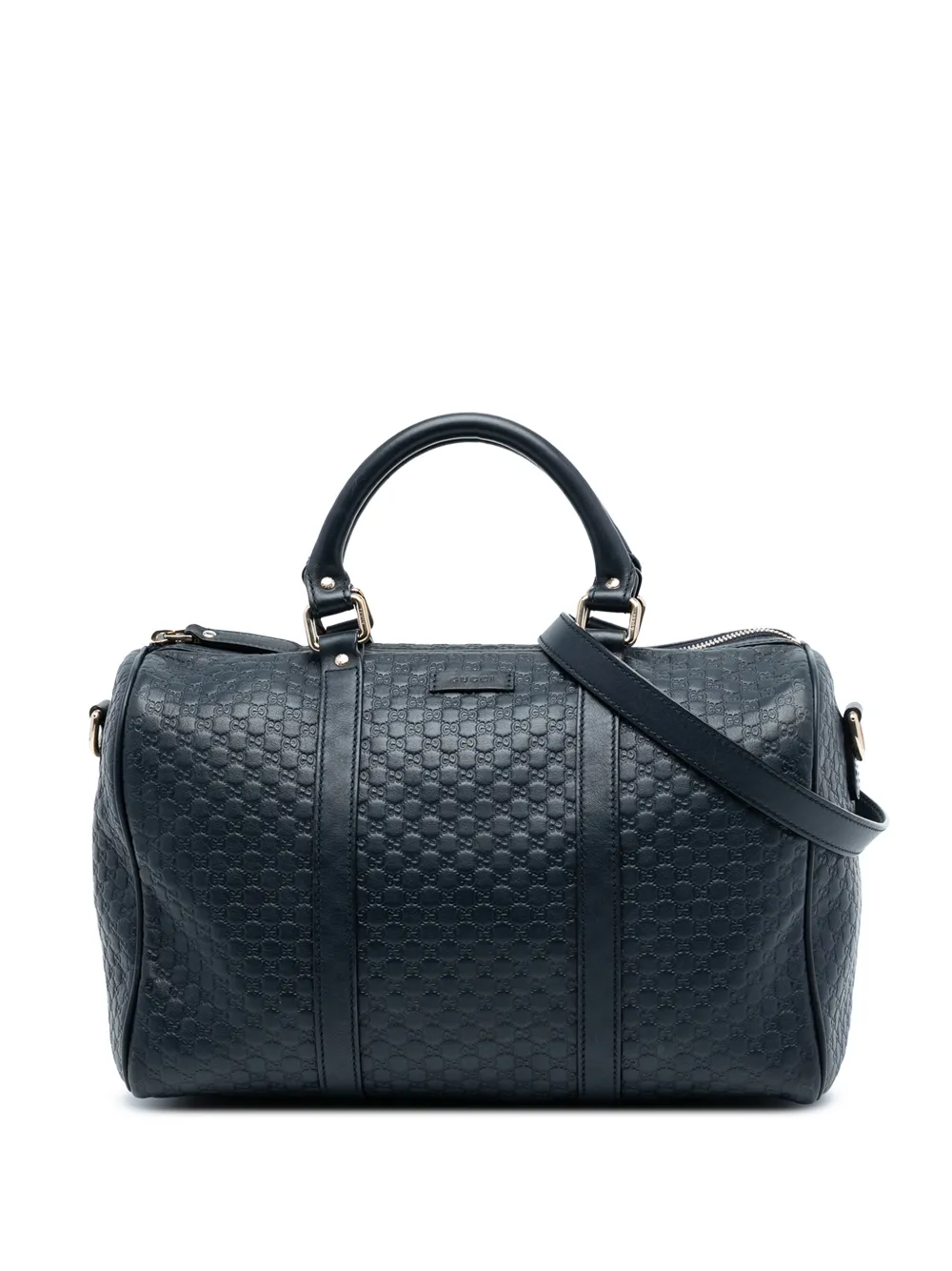 Gucci Pre-Owned 2016-2025 Medium Microguccissima boston bag - Blu