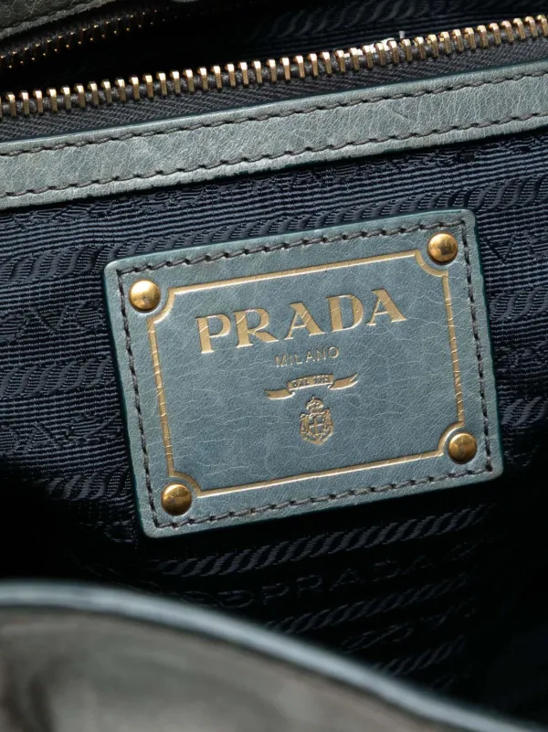 Prada Pre-Owned 2000-2025 ヴィッテロ シャイン サッチェルバッグ